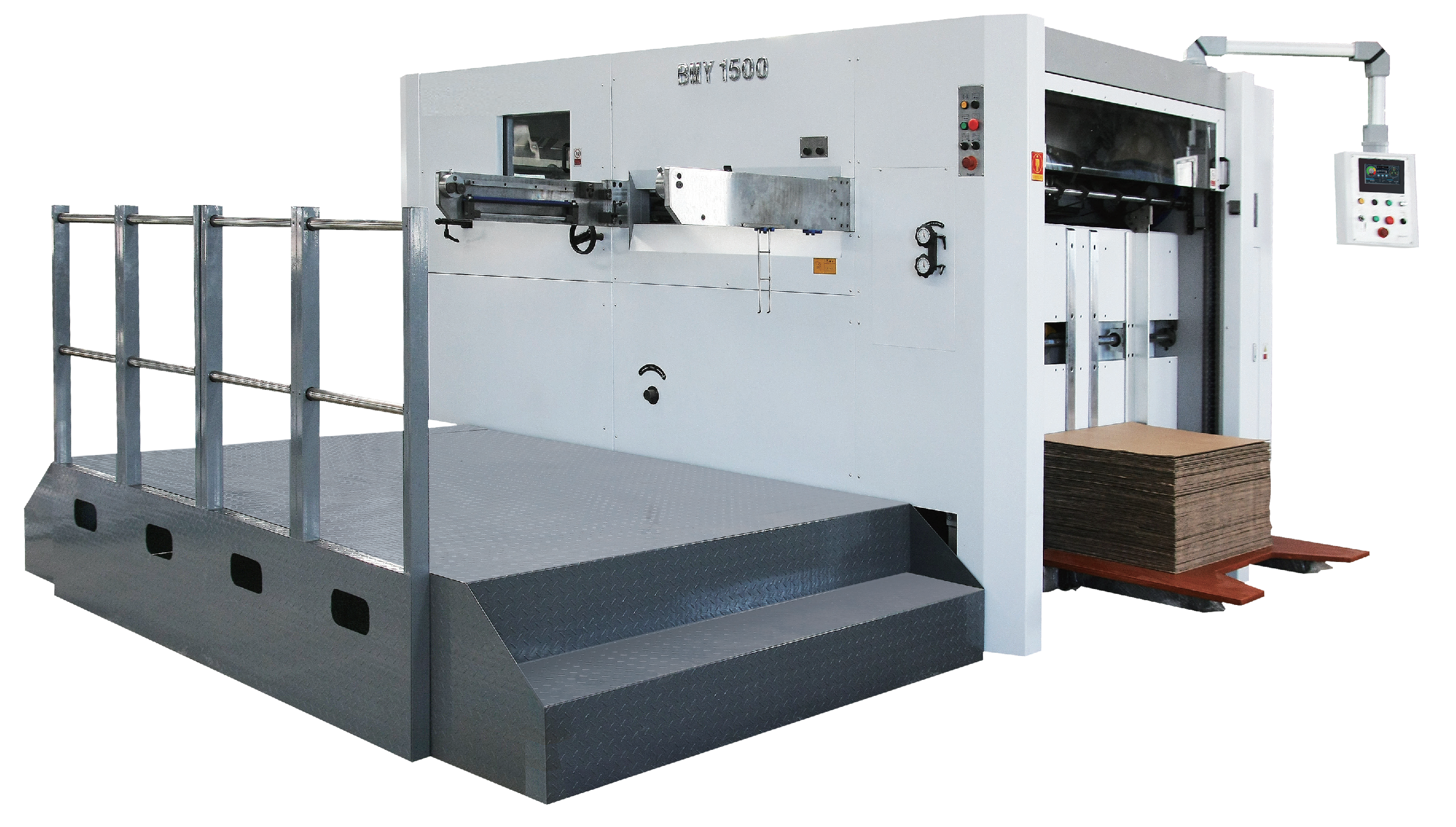 BMY1500 Semi automatic die cutting and creasing machine