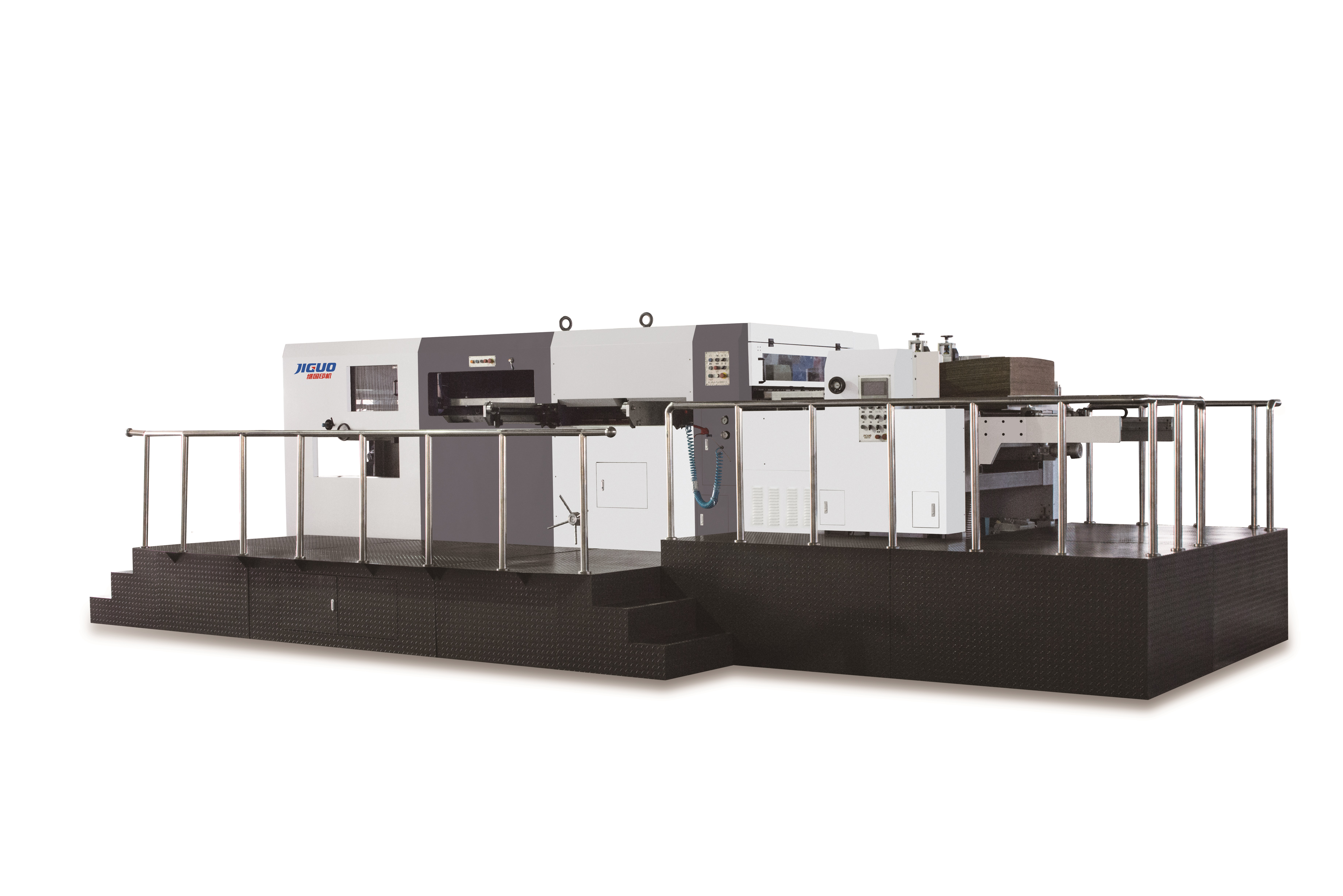 MYP-1500Q automatic die cuttting and creasing machine with stripping unit 